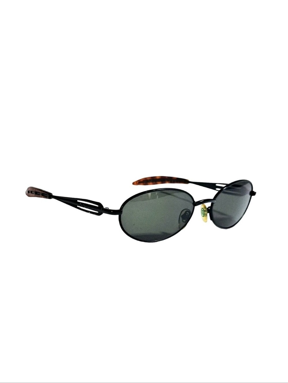 O. Marines Sunglasses Oval Black Unisex 80s/90s